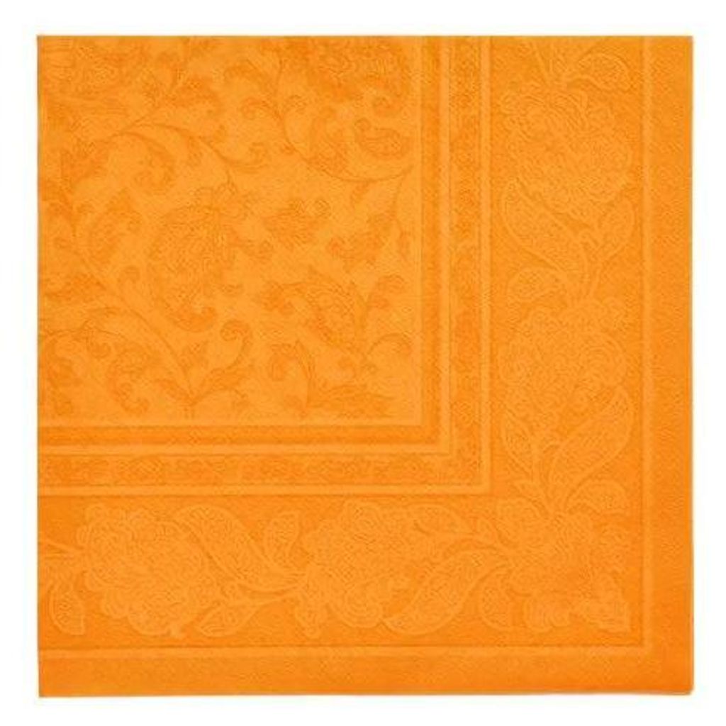 Servietten RC "Ornaments" 40x40cm/20Stk. | Orange Produktbild 