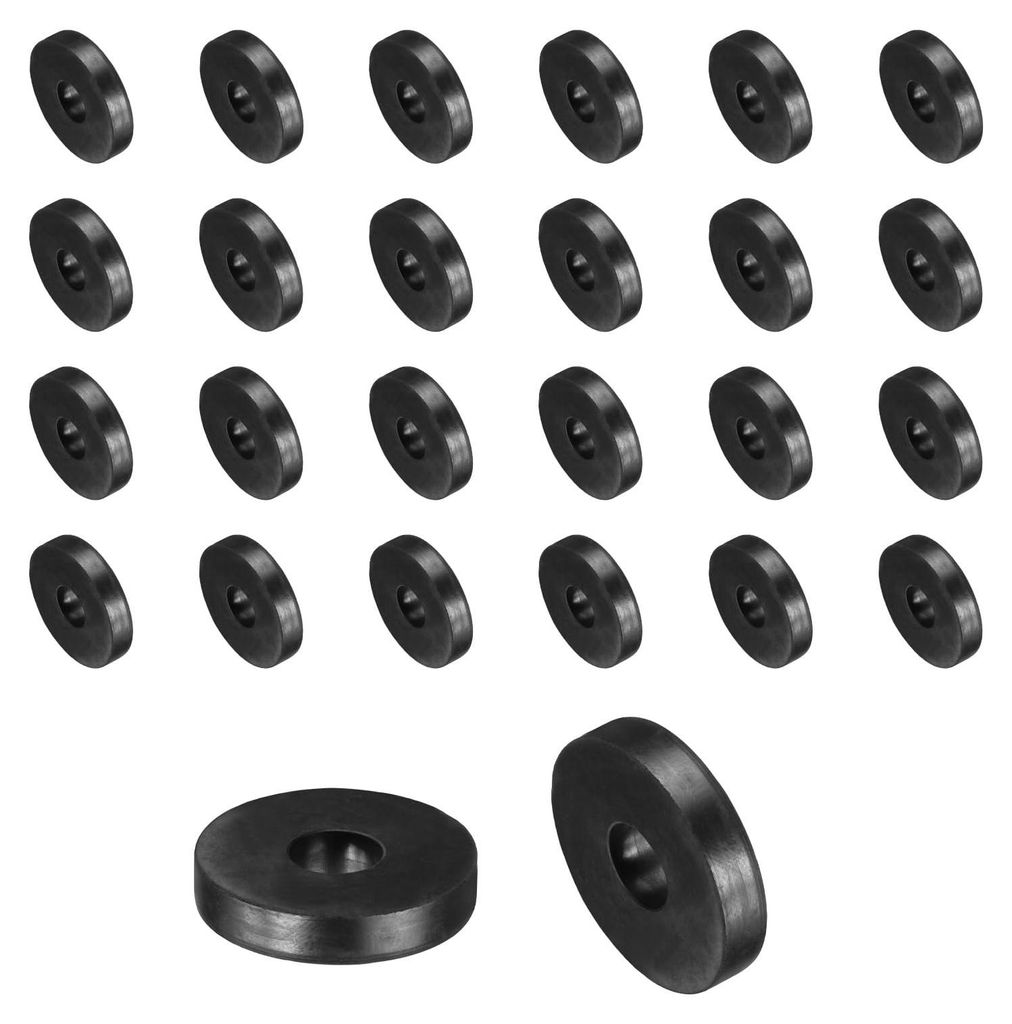 36 Gummiringe, 20 mm Außendurchmesser x 7 mm Innendurchmesser x 4 mm Höhe, runde Gummibuchsen, dicke Gummischeiben für Haushalts- und Autozubehör