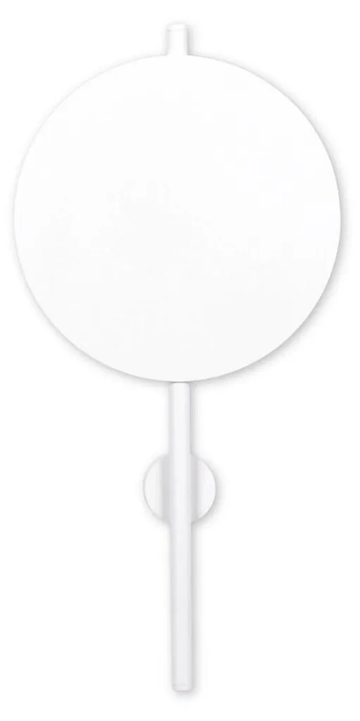 Applique murale salon design disque blanc PERO métal G9 51x25 cm