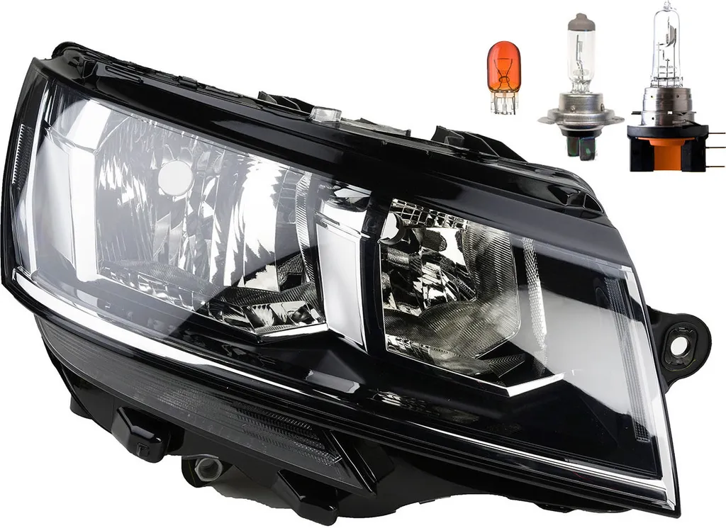 Set Fari Alogeni H4 Per VW Multivan T5 (2003-2009) - Destro E Sinistro Con Motorino Livellamento E Frecce - Johns