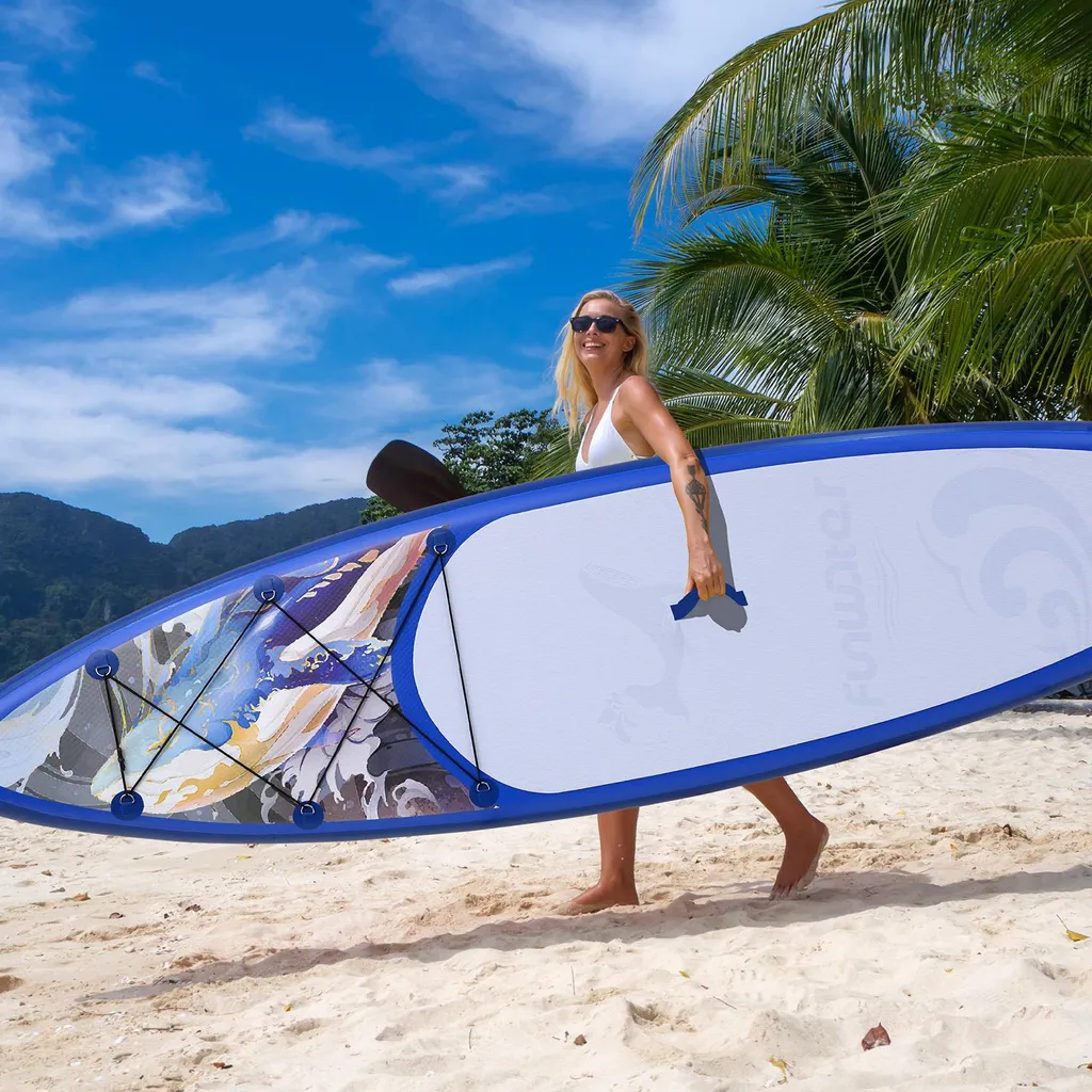Planche de Paddle Gonflable SUP Pack Complet 350cm Charge Max 150kg