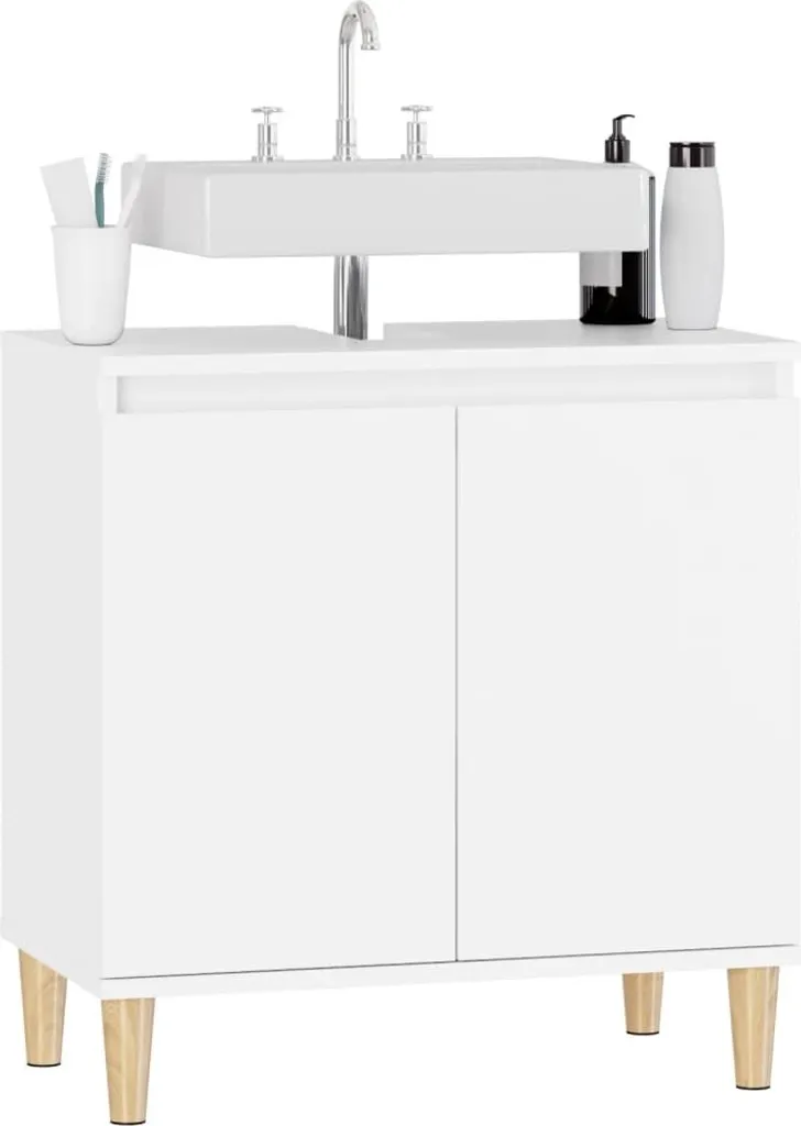 vidaXL Mobiletto Bianco 58x33x60 cm | Specifiche e Qualità - 5