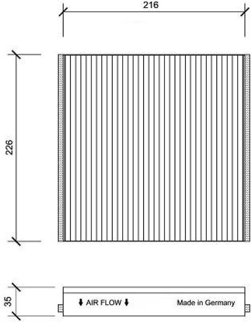 DIEDERICHS DCI1076 Innenraumfilter Pollenfilter passend für PEUGEOT PARTNER Combispace (5F) Aktivkohle