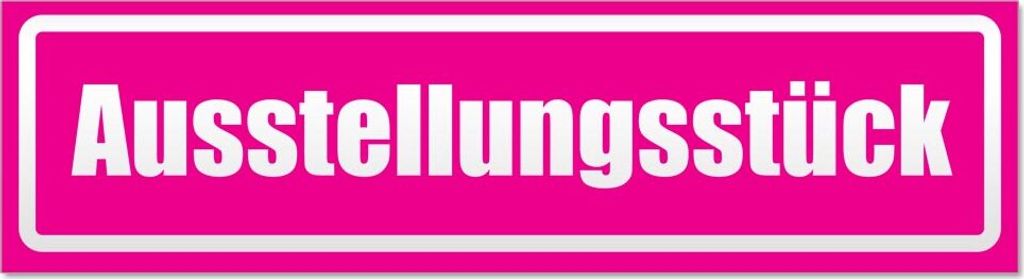 Ausstellungsstück invertiert Magnetschild Schild magnetisch