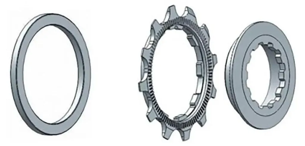 Ecrou de serrage cassette Miche compatible Campagnolo 11V en argent