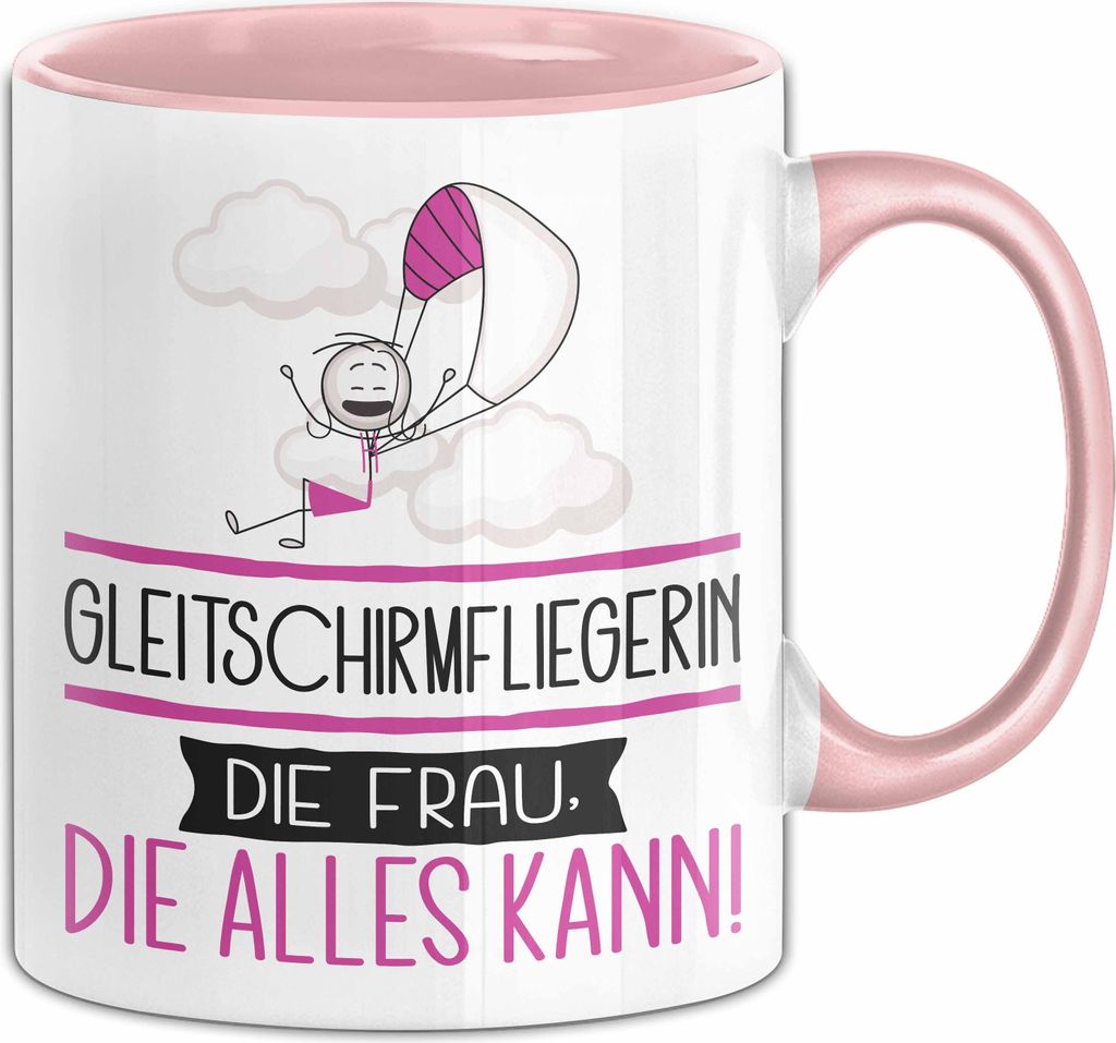 Gleitschirmfliegerin Geschenk Tasse Becher Die Frau Die Produktbild 