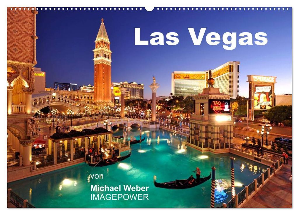Las Vegas (Wandkalender 2027 DIN A2 quer), CALVENDO Monatskalender