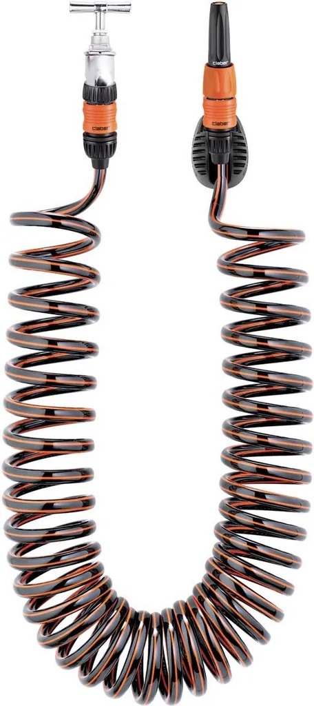 Tuyau spiralé Claber anti-nœud de 10m pour l'arrosage de terrasse