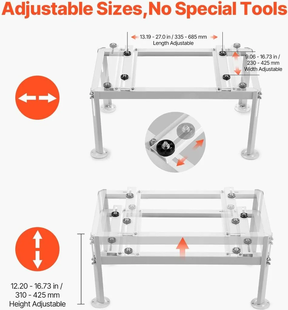Socle de climatisation universel réglable - Support robuste 200 kg MAX - 4