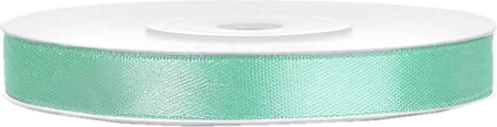 Satinband mintgrün B:6mm, L:25 m