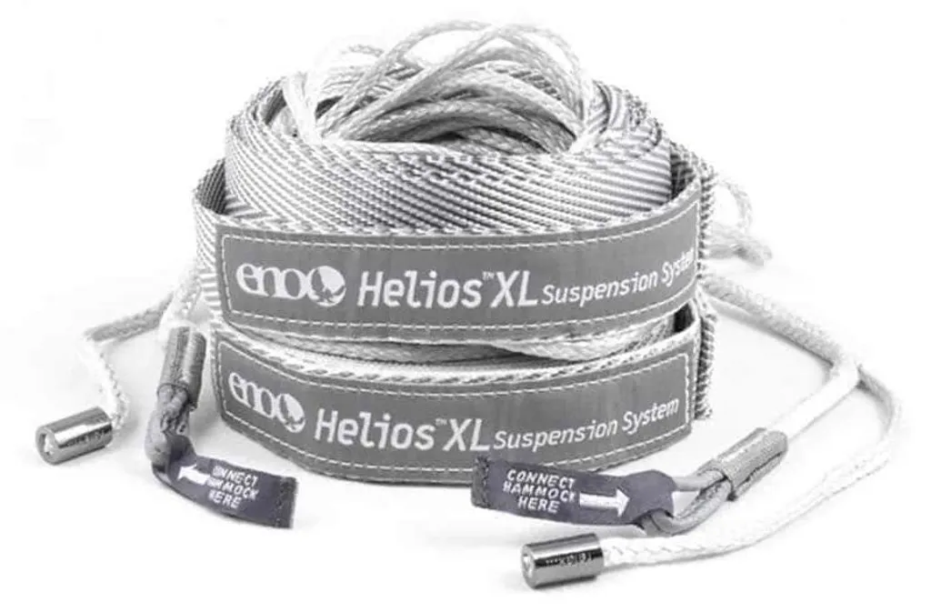 Sangles ENO Helios XL Grises : Fixation Hamac sur Arbres Éloignés