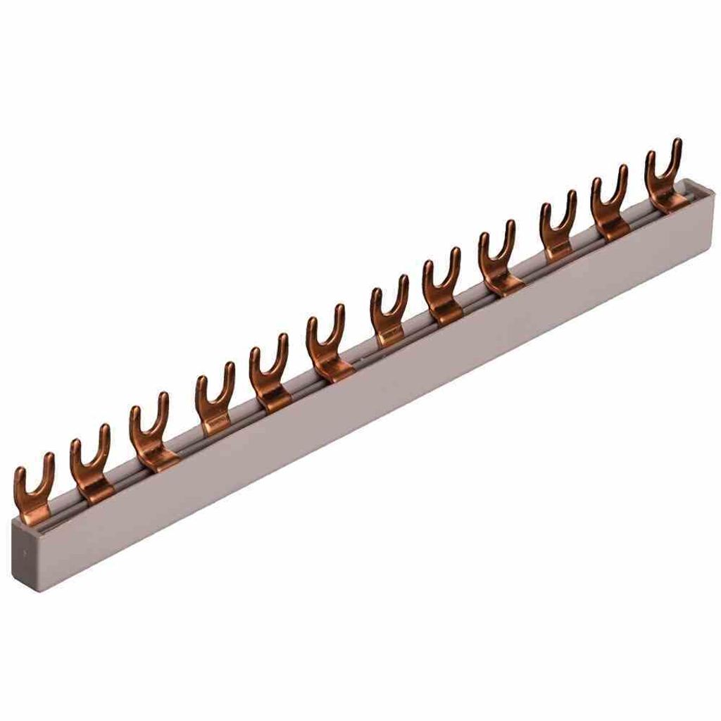 POLLMANN Phasenschiene 3ph 17,8mm 210mm 10qmm 63A Gabel