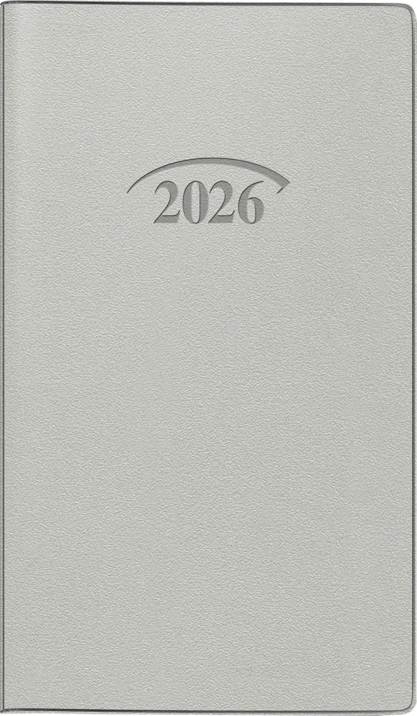 Agenda de poche format 9x15cm BRUNNEN argenté pour une gestion fluide