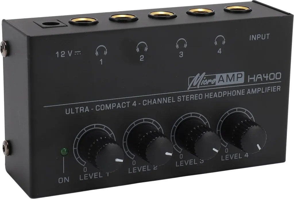 Mini ampli de casque à 4 canaux boîtier de distribution audio scène