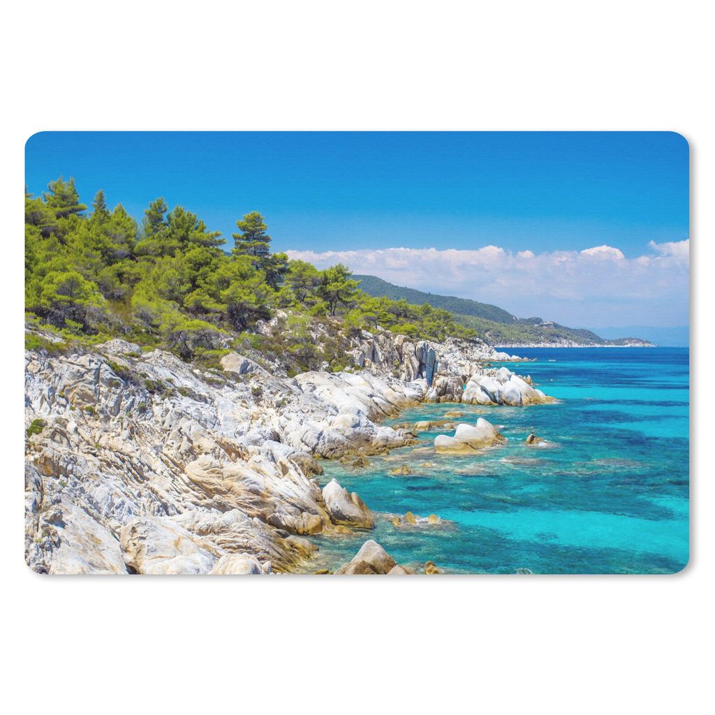 MuchoWow Mauspad Mousepad Meer - Sommer - Tropisch 27x18 cm - Mousepads - Maus Mat - Pad - Mausunterlage - Büroartikel - Desk Matten