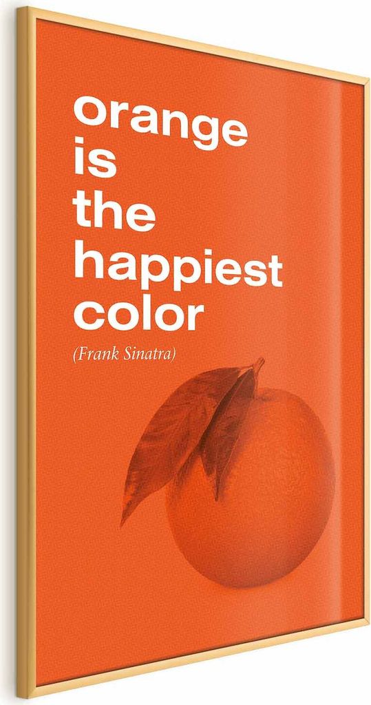 Posterpapier Poster - The Happiest Colour 60x90 cm Text j-A-0074-ao-a