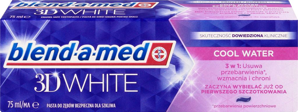 BLEND-A-MED 3D White Cool Water Whitening Zahnpasta 75 ml