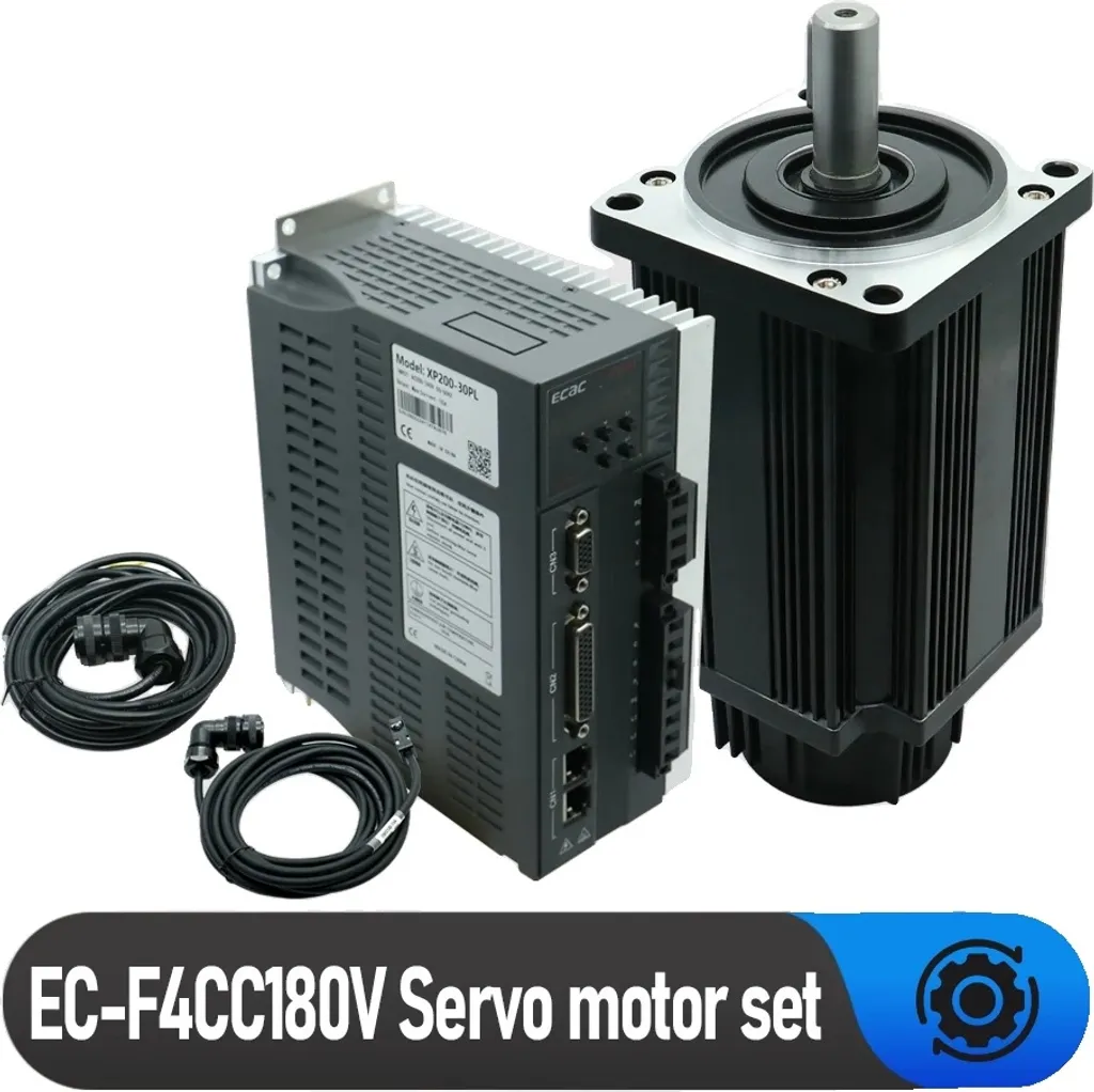 Moteur Servo Industriel 1.8kW 6Nm avec Encodeur pour Automatisme