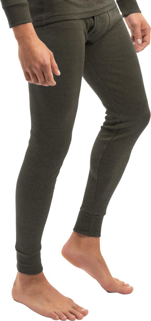 MT Herren Ski- und Thermounterhose Thermo Light Lange warme Unterwäsche - Olive XL