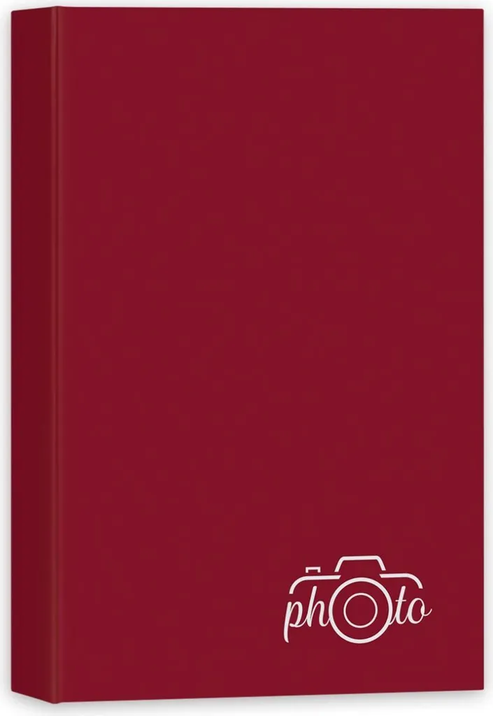 ZEP Flipalbum XF468 Rosso: Eleganza per 80 Foto 10x15 Stampa d'Arte