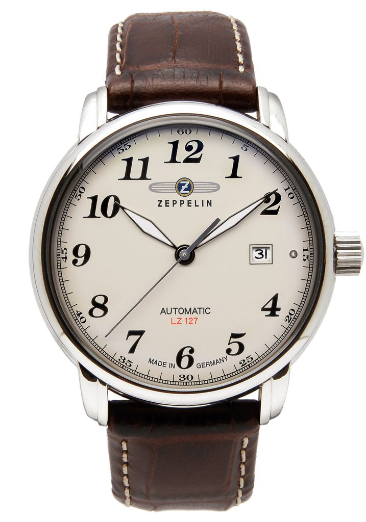 ZEPPELIN 7656-5 Uhr Herrenuhr Lederarmband Datum schwarz