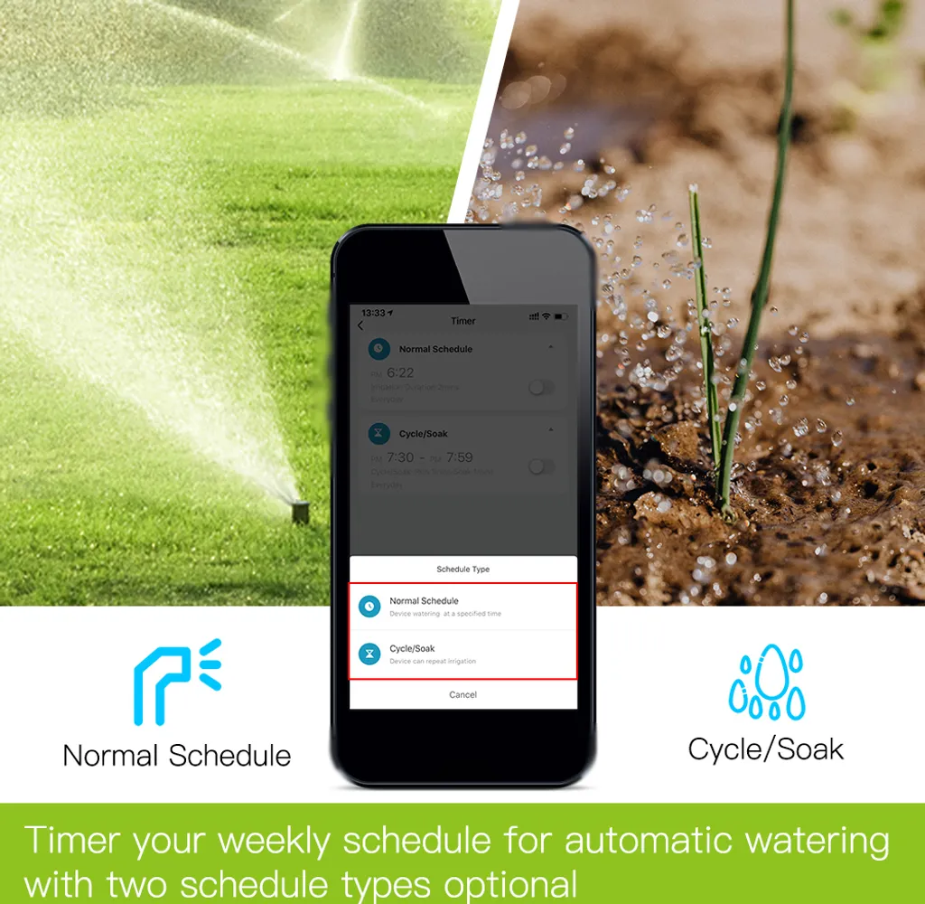 Programmateur d'arrosage intelligent Bluetooth Tuya avec délai de pluie - 3