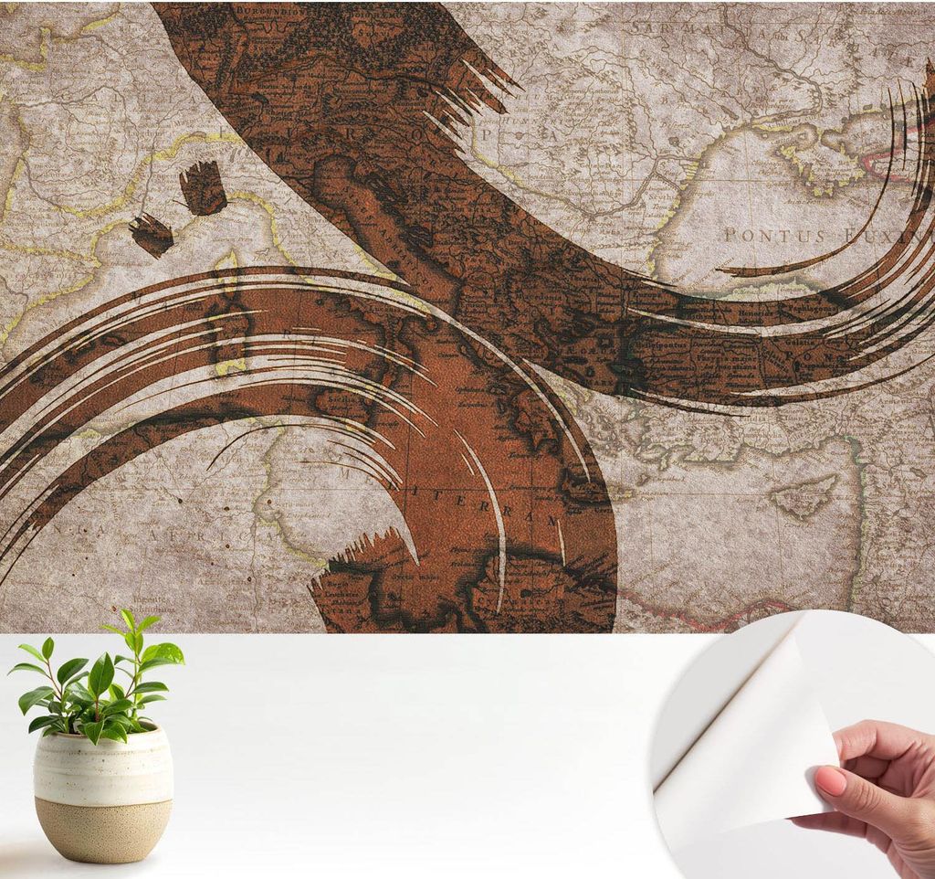 Fototapete selbstklebend - 104x70 cm - Tapete - Wandtapete - Wandbilder - Klebefolie - Dekofolie - Tapete Folie - Wand - Dekoration - Wohnzimmer - ...