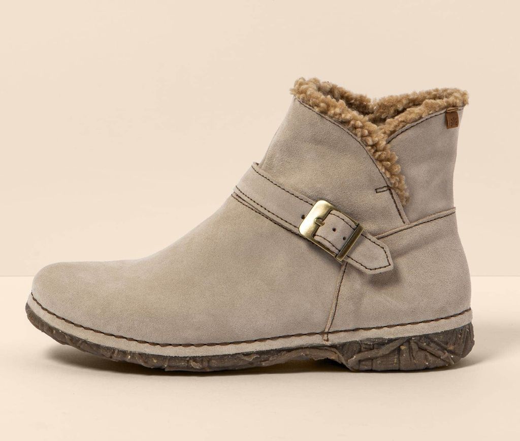 El Naturalista Schnürstiefel Damen N5473 SILK SUEDE CREAM/ANGKOR Farbe Beige