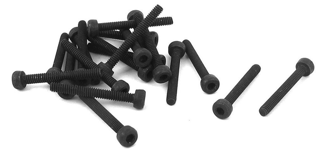 20pcs M2 x 16mm 12.9 Legierter Stahl Schraubkappe Innensechskant Bolzen schwarz de