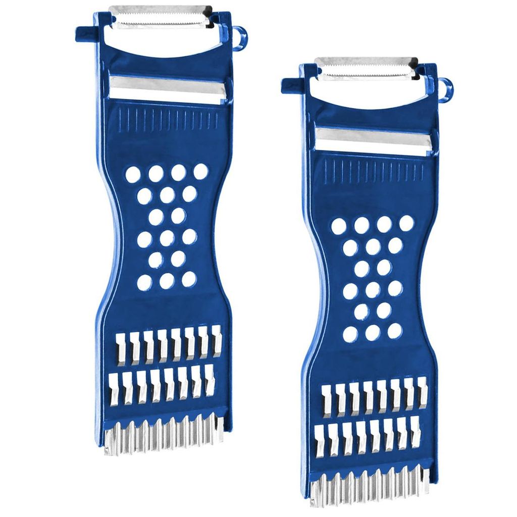 Sparschäler, 2 Stück Gemüseschäler, Edelstahl-Schäler, Schäler, Raspel & Reibe,Kartoffelschäler für Obst & Gemüse,Multifunktionaler Allesc...