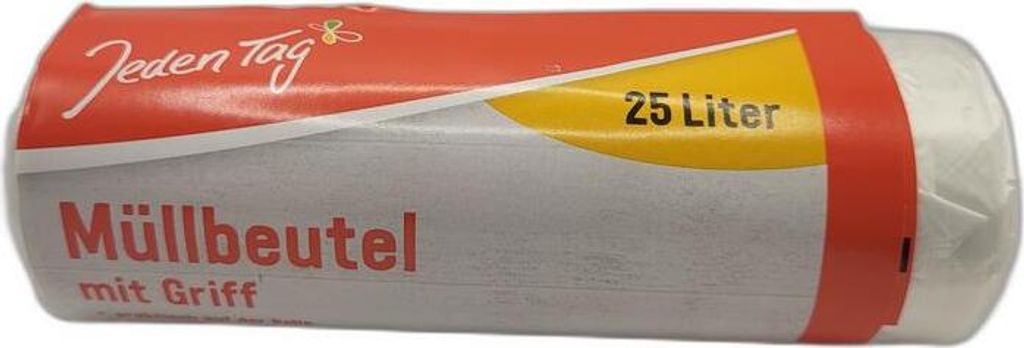 Jeden Tag Müllbeutel 25,0 l transparent, 30 St. Produktbild 
