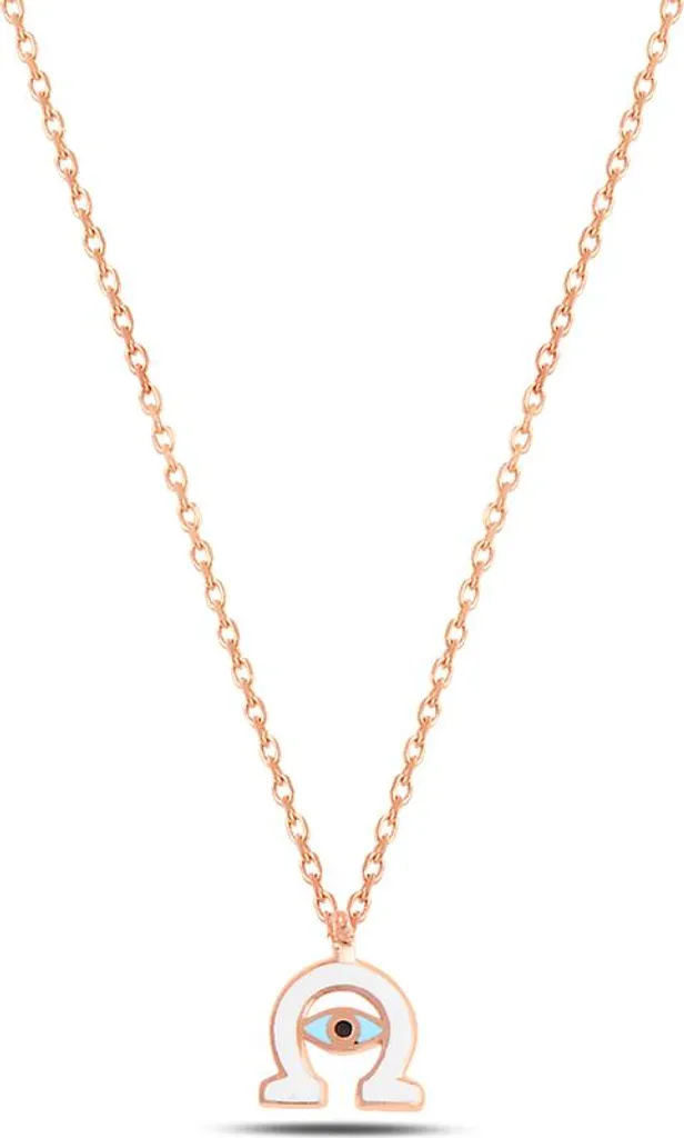 Collier fer à cheval argent anti-allergie avec cristaux de zircone