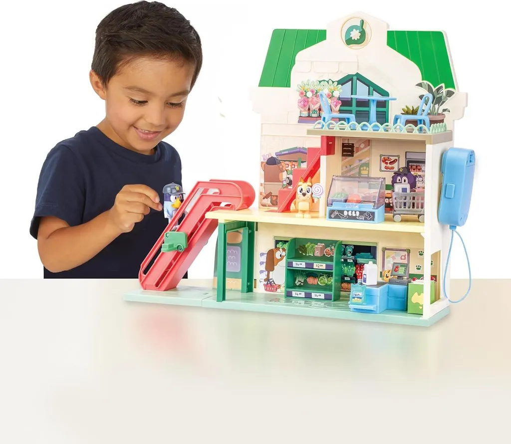 Coffret Moose Bluey Le Supermarché - Figurines de Collection Premium