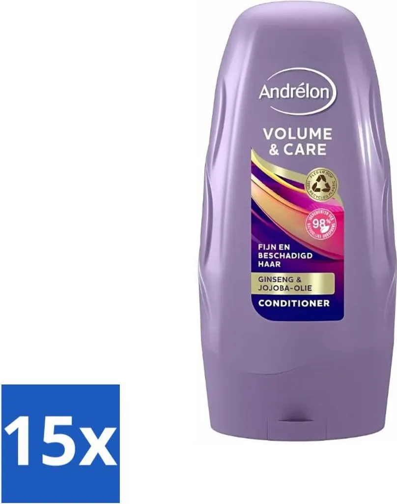 Andrélon Volume & Care Conditioner 300ml x 15 - Soluzione Professionale Volume