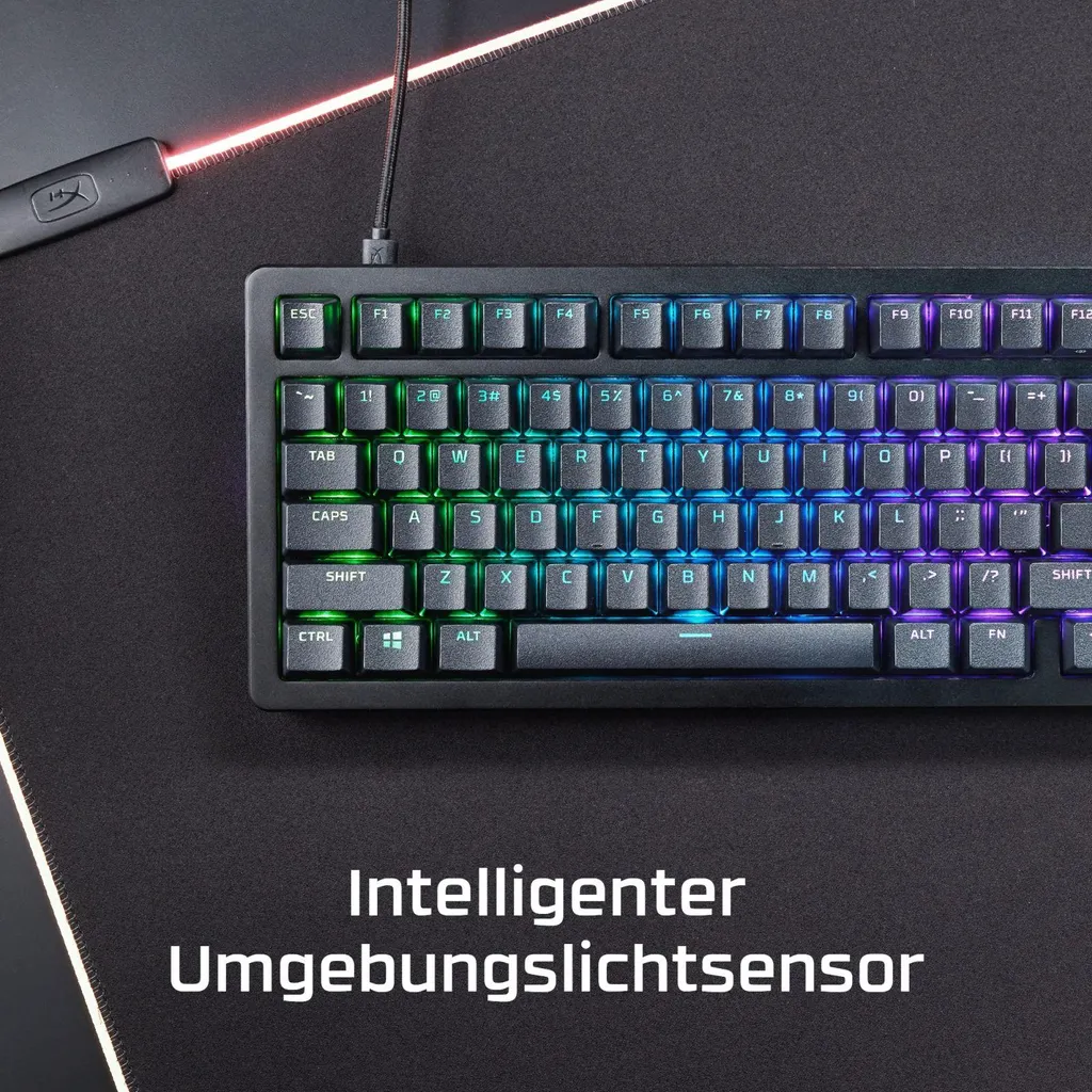 Clavier gaming HyperX Alloy Rise 75 noir idéal pour setup compact pro - 3