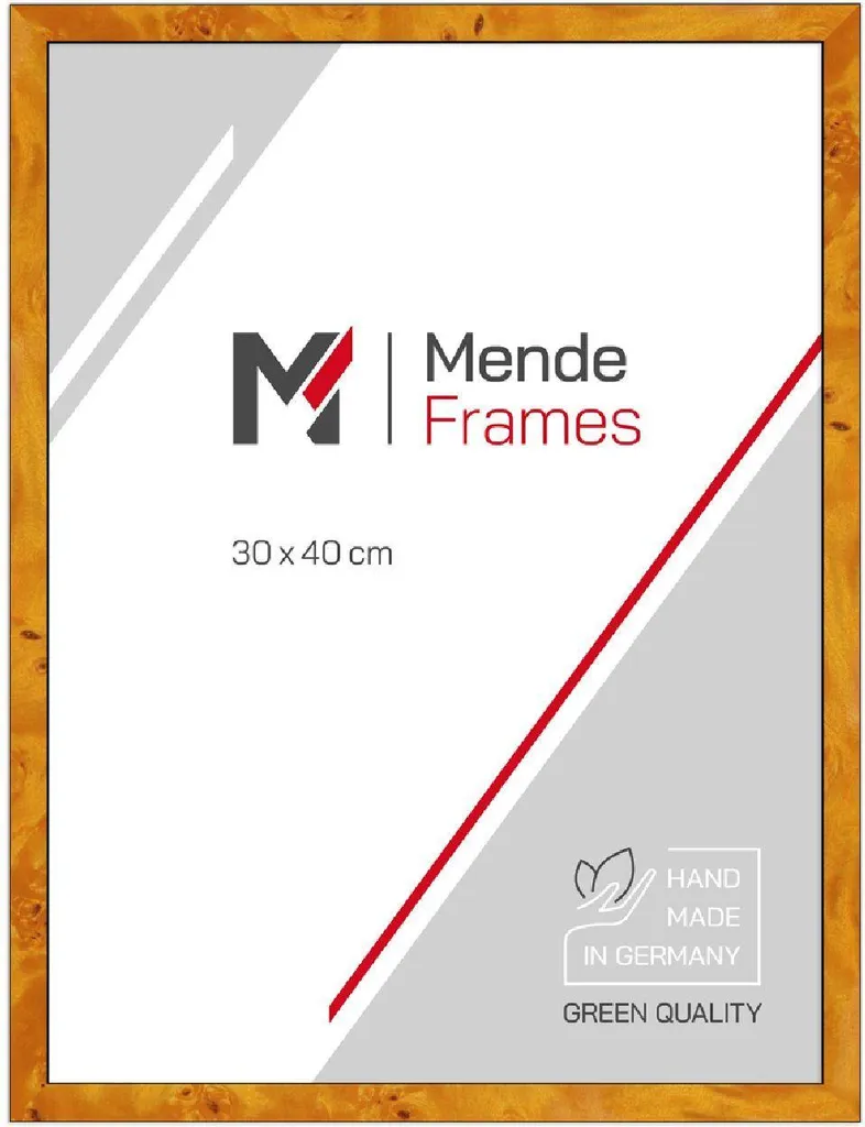 MendeFrames Cornice per Foto H14B Decorazione a Radice Chiaro 28x35 cm Antiriflesso