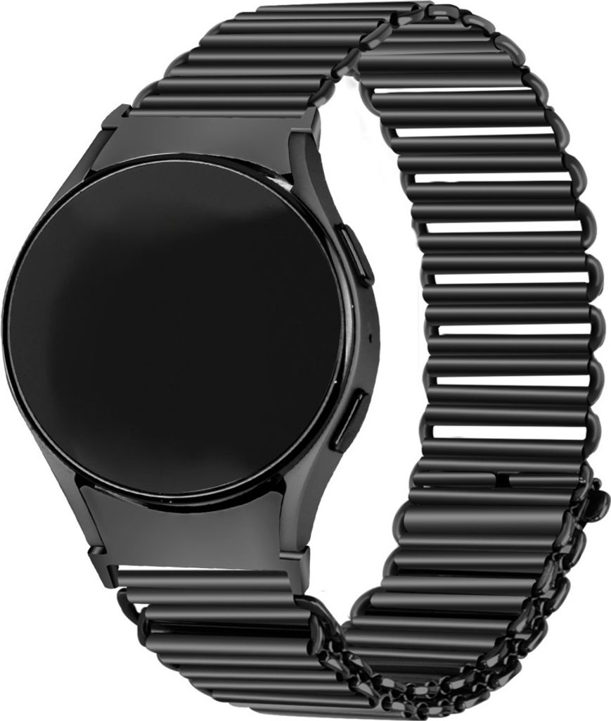Strap-it Samsung Galaxy Watch 4 Classic 46mm Stahlarmband Loop (Schwarz)