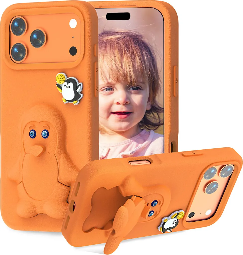 Recensione Custodia EVA iPhone 17 Pro per Bambini - Arancione Antiurto
