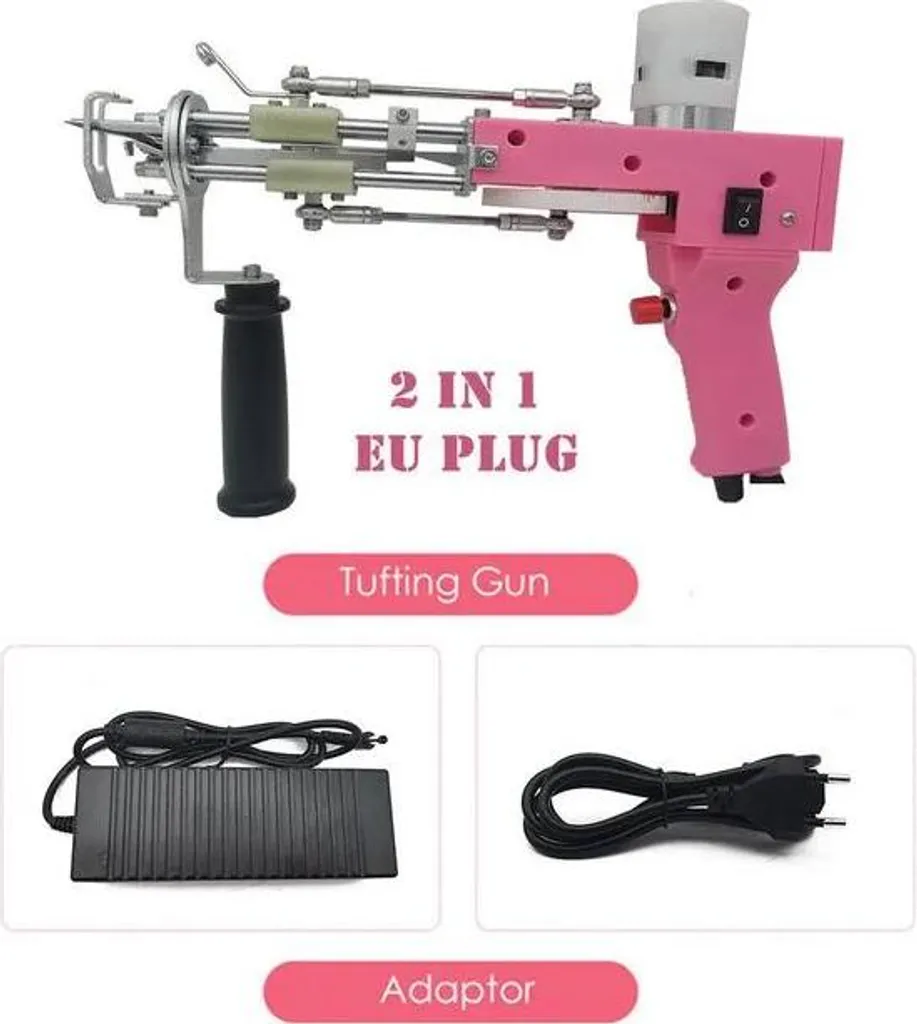 Machine à Tufter Électrique Rose - Outil de Création Textile de Tapis - 2