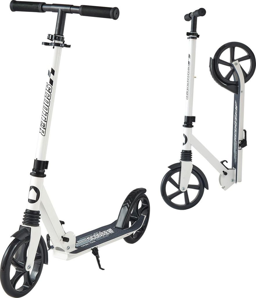 Kinderroller - Cityroller Tretroller, 2 Räder - Für Kinder ab 8 Jahren - Höhenverstellbarer Lenker - Rutschfestes Deck - Klappbar - Bis 100 kg b...