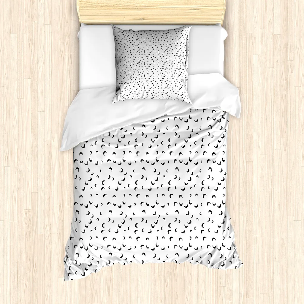 Set Copripiumino Luna ABAKUHAUS 135x200 - Sicuro per Allergie e Acari