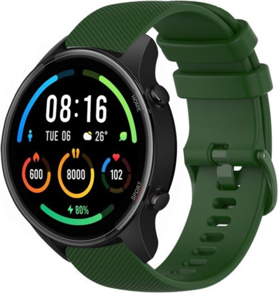 Strap-it Xiaomi Mi Watch Luxus-Silikonarmband (Armeegrün)
