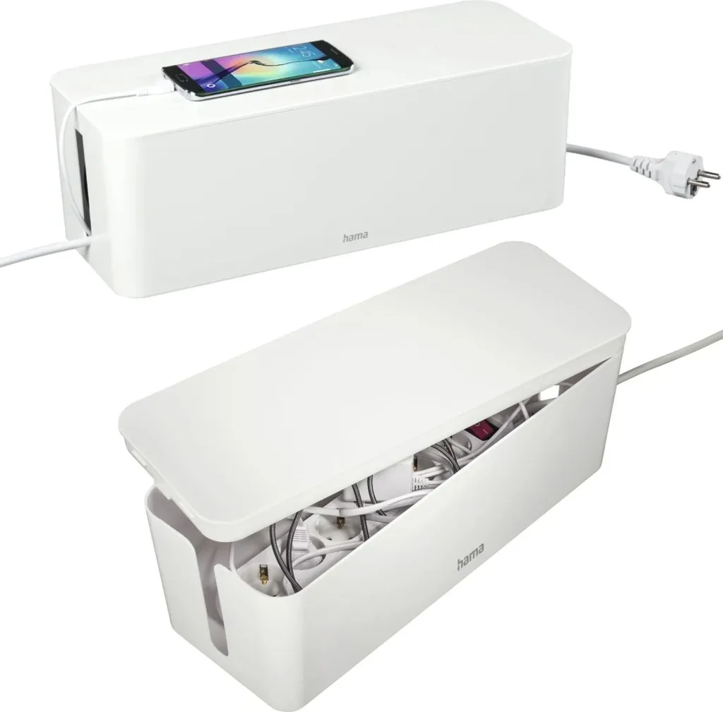 Hama 20662 Maxi Cable Box Bianco - Organizer Multipresa Professionale