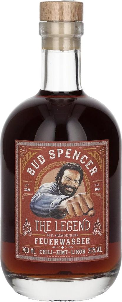 Bud Spencer The Legend FEUERWASSER Chili-Zimt-Likör 33% Produktbild 