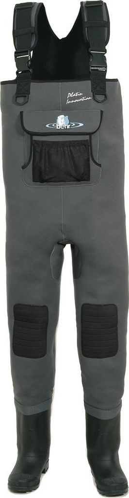 Behr Neopren-Wathose Platin Innovation mit Filzsohle Schuhgröße 44/45