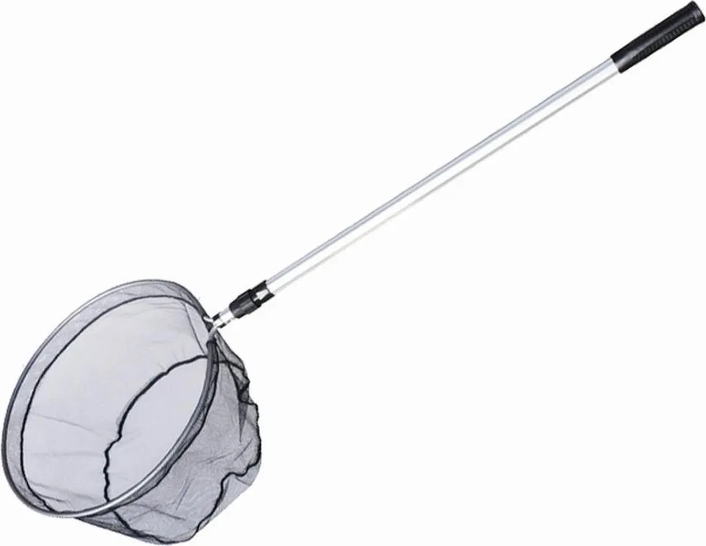 Siena Garden Épuisette Télescopique Ø 39 cm Filet Fin Noir et Argent