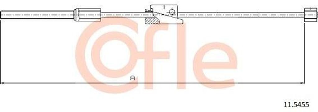COFLE 11.5455 Seilzug, Handbremse OE 1527247 kompatibel mit KA