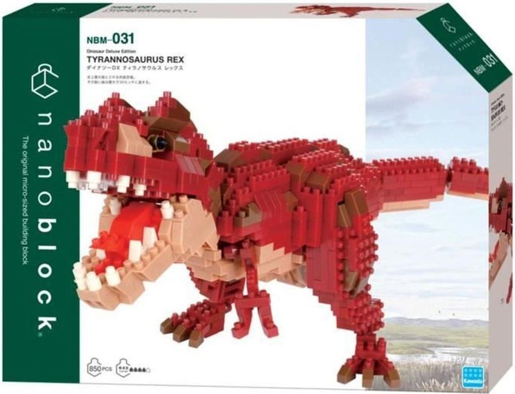 Nanoblock Nanoblock Tyrannosaurus Rex Deluxe-Figur aus Bausteinen ? 850 Teile