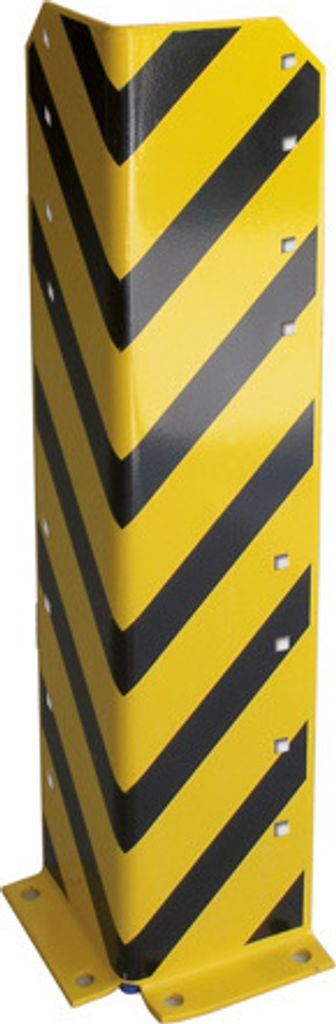 Schulte Rammschutzecke L-Form | H 80cm | inkl. 4 Schraubanker | Schwarz/Gelb