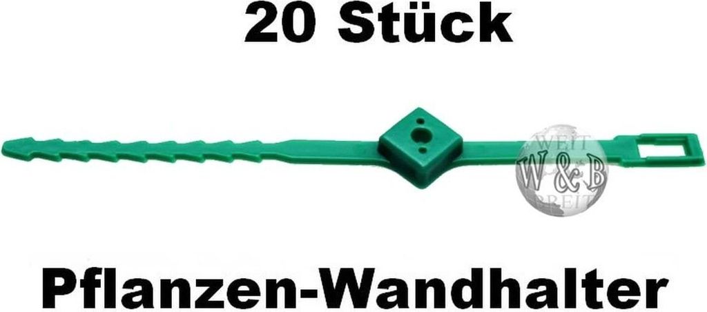 Florabest Pflanzen-Wandhalter 20 Stück Zur Führung von Rank- oder Klettergewächsen an Wänden